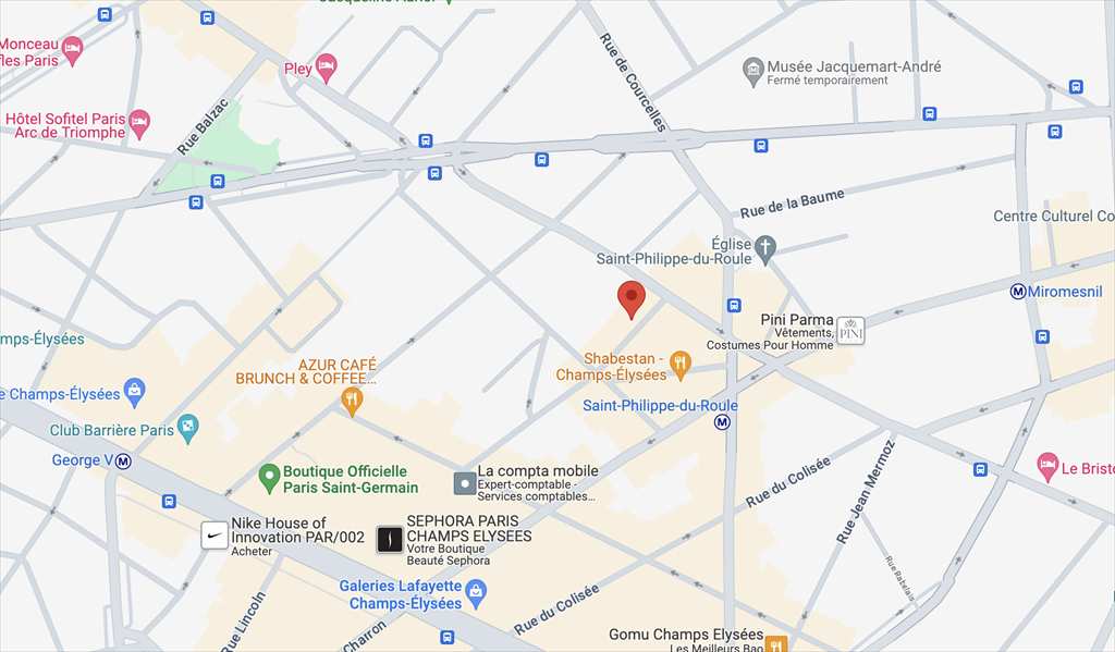 commerce en cession de bail sur PARIS (75008)