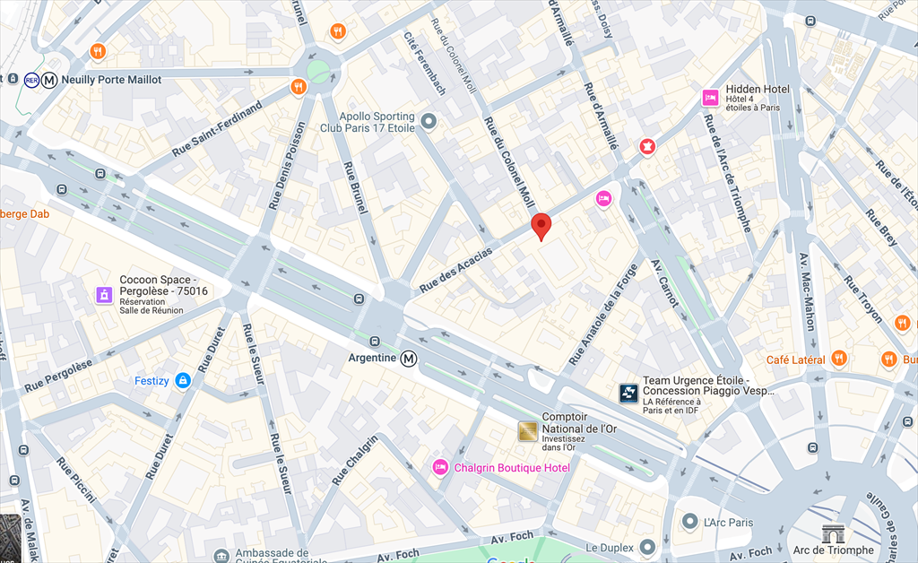 commerce en location sur PARIS (75017)