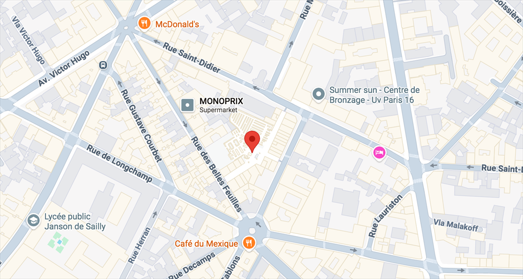 Location Commerce Paris 16 75016
